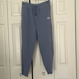 Blue The North Face sweatpants, not worn very often, size S